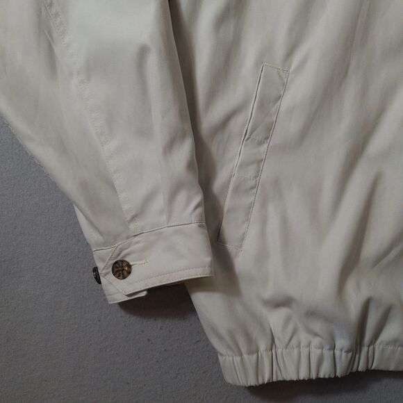 Alan Flusser Golf Jacket Mens XL White Full Zip Long Sleeve Pockets Course Club - Picture 2 of 9
